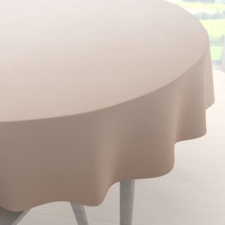 Velký teflonový kulatý ubrus TF-096 Pudrově béžový bez vzoru - Biante.cz Velký teflonový kulatý ubrus TF-096 Pudrově béžový bez vzoru - Biante.cz