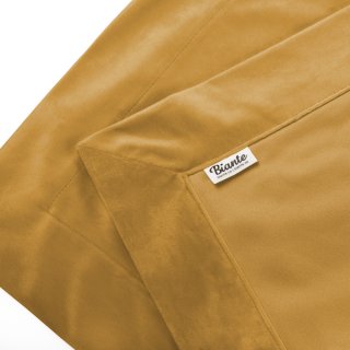 Zamatový prehoz/behúň na posteľ Velvet Prémium SVP-047 Horčicový - detail 1 - Biante.sk