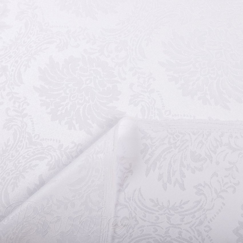 Dekorační látka Monako PM-122 Zámecký vzor bílý - šířka 320 cm - detail 5 - Biante.cz