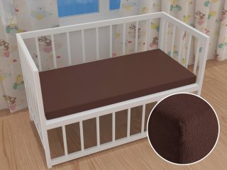 Dětské froté napínací prostěradlo do postýlky FR-026 Čokoládově hnědé - Biante.cz Dětské froté napínací prostěradlo do postýlky FR-026 Čokoládově hnědé - Biante.cz