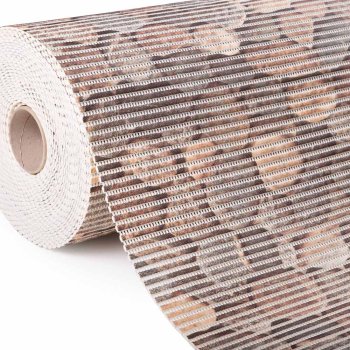 Kúpeľňová penová rohož / predložka PRO-002 Hnedé kamene - metráž šírka 65 cm - Biante.sk