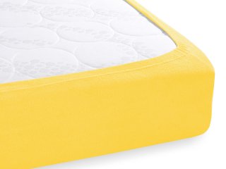 Froté napínacie prestieradlo na extra vysoký matrac FR-003 Žlté - detail 1 - Biante.sk Froté napínacie prestieradlo na extra vysoký matrac FR-003 Žlté - detail 1 - Biante.sk