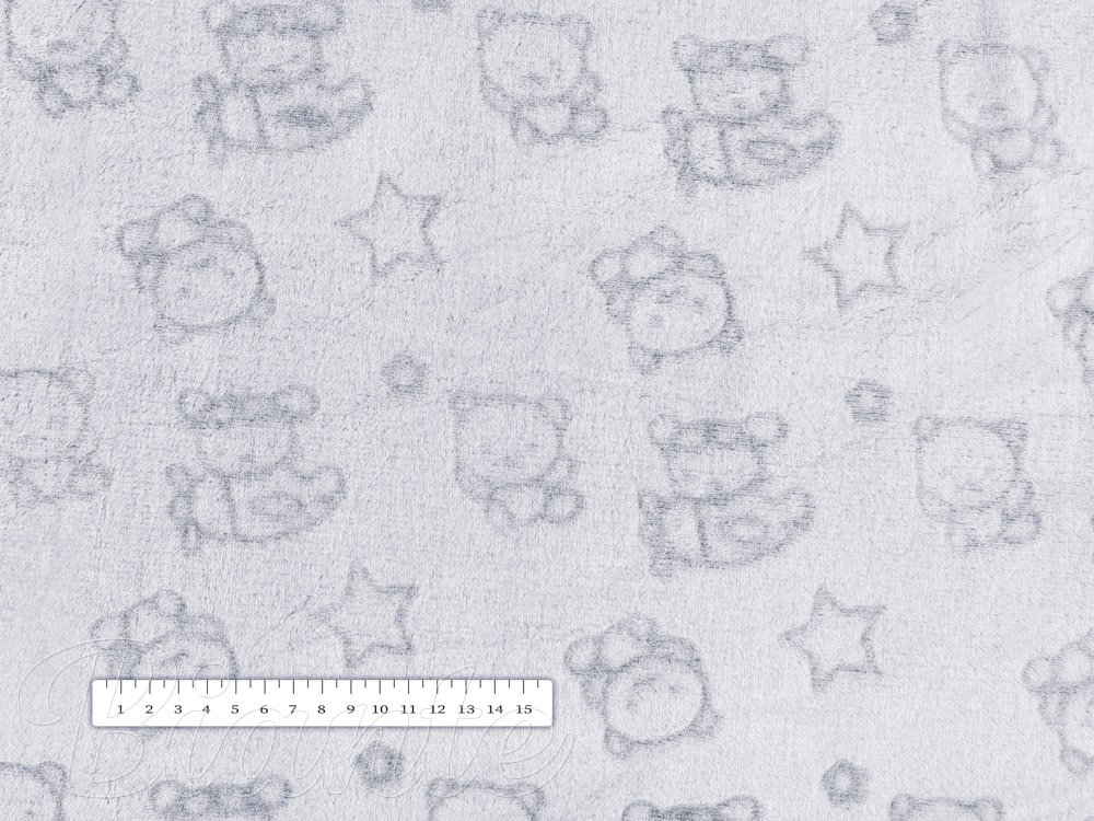 Dětská mikroplyšová deka MIP-026 Světle šedí medvídci - detail 5 - Biante.cz Dětská mikroplyšová deka MIP-026 Světle šedí medvídci - detail 5 - Biante.cz