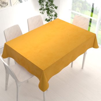 Velký sametový obdélníkový ubrus Velvet Premium SVP-037 Zlatavě oranžový - detail 1 - Biante.cz