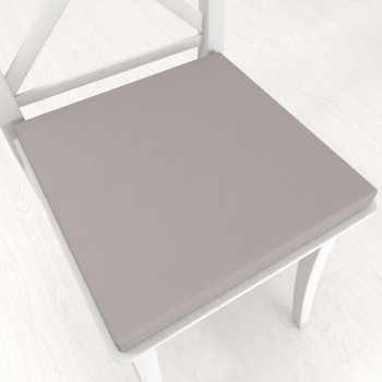 Čtvercový podsedák Rongo RG-101 Světle šedý - 38x38x3 cm - Biante.cz
