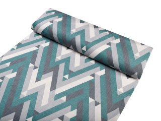 Sametová látka Tamara TMR-026 Zeleno-šedý designový cik-cak - šířka 150 cm - detail 1 - Biante.cz Sametová látka Tamara TMR-026 Zeleno-šedý designový cik-cak - šířka 150 cm - detail 1 - Biante.cz