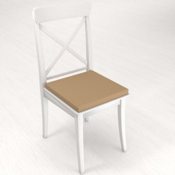 Čtvercový podsedák Rongo RG-040 Kávově hnědý - 38x38x3 cm - detail 1 - Biante.cz