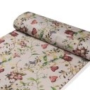 Dekorační látka PML-083 Květiny a motýli na béžovém - šířka 150 cm - detail 1 - Biante.cz