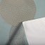 Sametová látka Tamara TMR-058 Designové kruhy na modrošedém - šířka 150 cm - detail 6 - Biante.cz