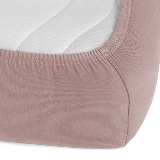 Jersey napínací prostěradlo JR-024 Hnědorůžové - detail 1 - Biante.cz