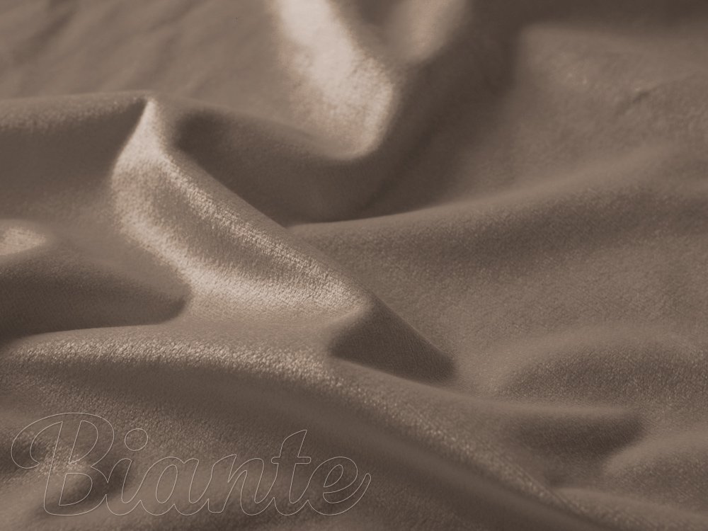 Sametová látka Velvet Premium SVP-005 Světle hnědá - šířka 280 cm - detail 3 - Biante.cz Sametová látka Velvet Premium SVP-005 Světle hnědá - šířka 280 cm - detail 3 - Biante.cz