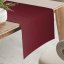 Teflonový běhoun na stůl TF-095 Vínově červený bez vzoru - Biante.cz