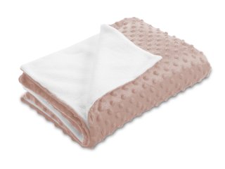 Detská obojstranná deka Minky bodky/Polar MKP-024 Tmavo béžová - Biante.sk Detská obojstranná deka Minky bodky/Polar MKP-024 Tmavo béžová - Biante.sk