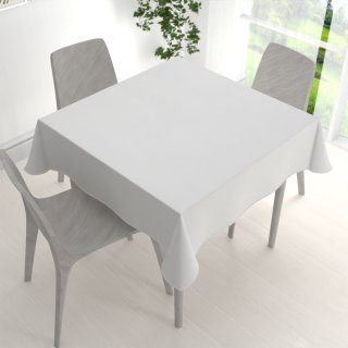 Velký dekorační čtvercový ubrus BKU-112 Kouřově bílý - detail 1 - Biante.cz