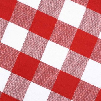 Kuchynská bavlnená utierka Olivia OL-016 Červeno-biela kocka veľká - detail 1 - Biante.sk