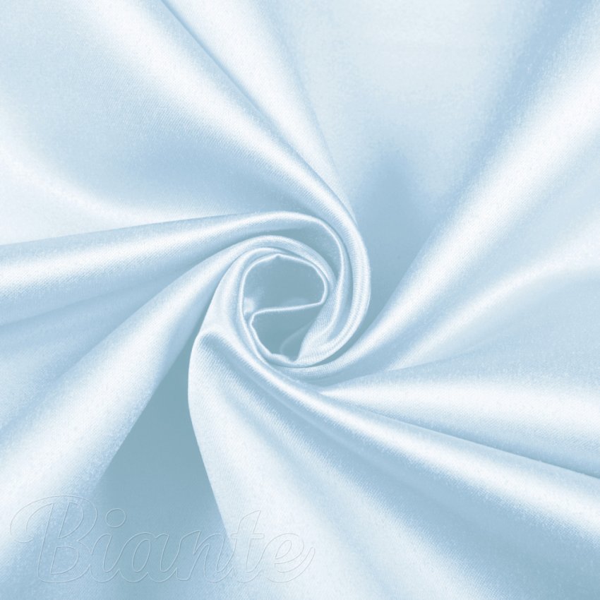 Látka polyesterový satén LUX-062 Světle modrá - šířka 150 cm - detail 1 - Biante.cz