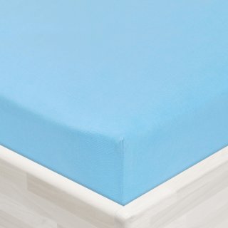 Detské jersey napínacie prestieradlo do postieľky JR-017 Azúrovo modré - detail 1 - Biante.sk