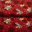 Bavlněná látka/plátno Sandra SA-714 Vánoční cesmíny na červeném - šířka 160 cm - detail 2 - Biante.cz