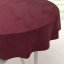 Velký sametový kulatý ubrus Velvet Premium SVP-010 Tmavě vínový - Biante.cz