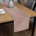 Sametový běhoun na stůl Velvet Premium SVP-043 Pudrově růžový - Biante.cz