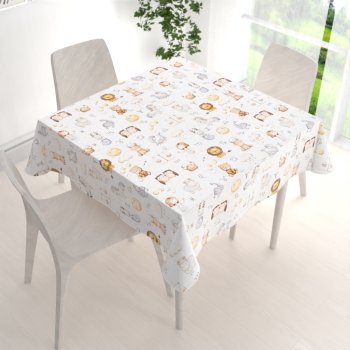 Dětský bavlněný čtvercový ubrus Sandra SA-439 Znamení zvěrokruhu - detail 1 - Biante.cz