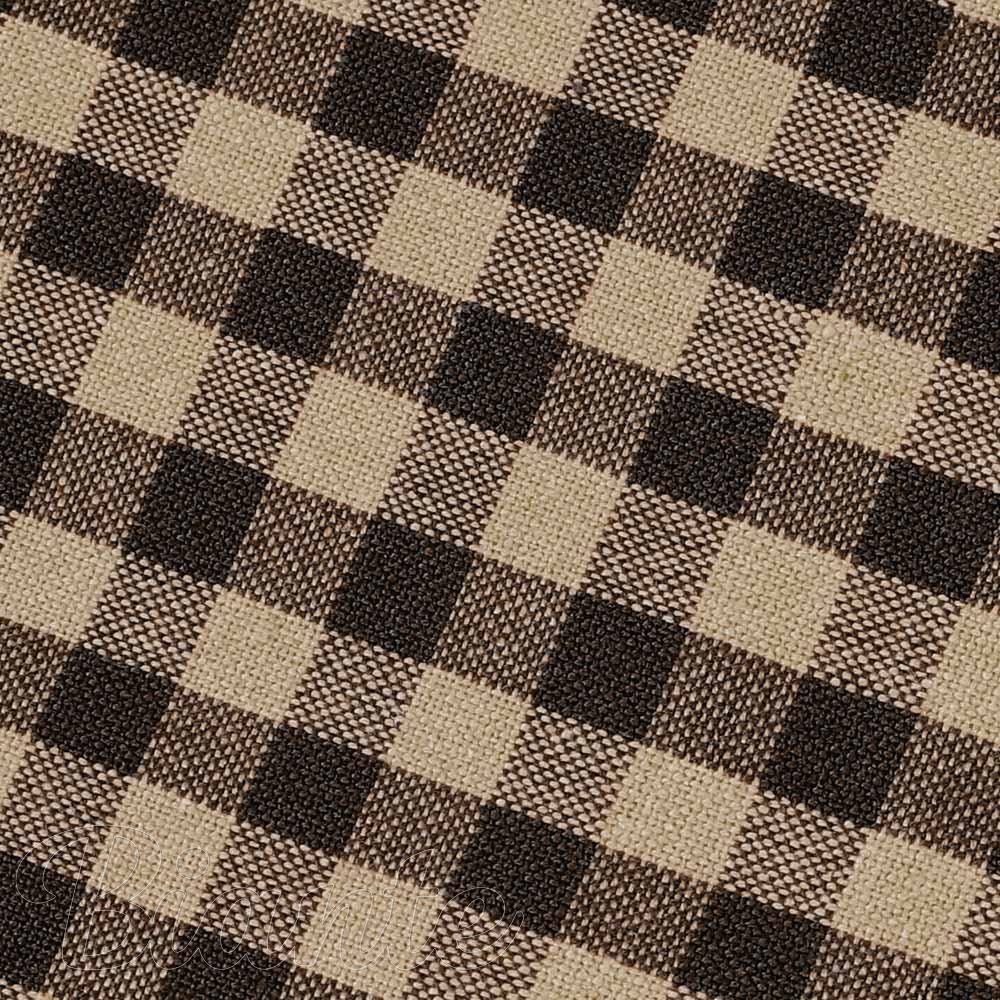 Bavlněná látka Olivia OL-019 Hnědo-béžová kostka malá - šířka 150 cm - detail 4 - Biante.cz