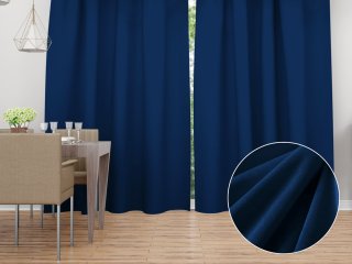 Sametový závěs na míru Velvet Premium SVP-036 Námořnická modrá - Biante.cz