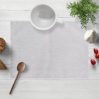 Teflonové prostírání na stůl TF-067 Šedé režné - Biante.cz