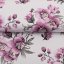 Bavlněná látka/plátno Sandra SA-623 Lila orchideje na bílém - šířka 160 cm - detail 2 - Biante.cz