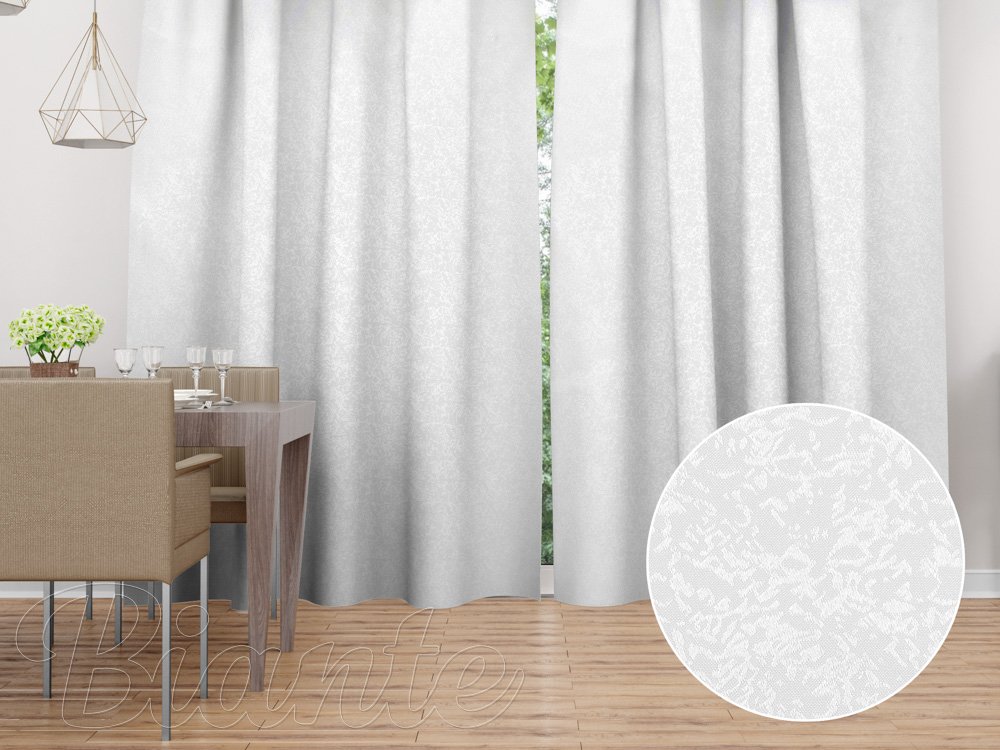 Dekorační závěs TF-032 Venezia bílý - š. 150 cm - Biante.cz Dekorační závěs TF-032 Venezia bílý - š. 150 cm - Biante.cz