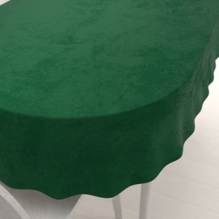 Sametový oválný ubrus Velvet Premium SVP-032 Zelený - Biante.cz