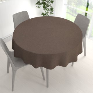 Velký dekorační kulatý ubrus BKR-504 Hnědý - detail 1 - Biante.cz