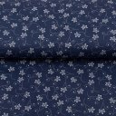 Bavlnená látka/plátno Sandra SA-790 Imitácia modrotlače - Kvietky na temno modrom - šírka 140 cm - detail 2 - Biante.sk