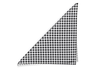 Bavlněný šátek Sandra SA-060 Černo-bílé kostičky - detail 1 - Biante.cz Bavlněný šátek Sandra SA-060 Černo-bílé kostičky - detail 1 - Biante.cz