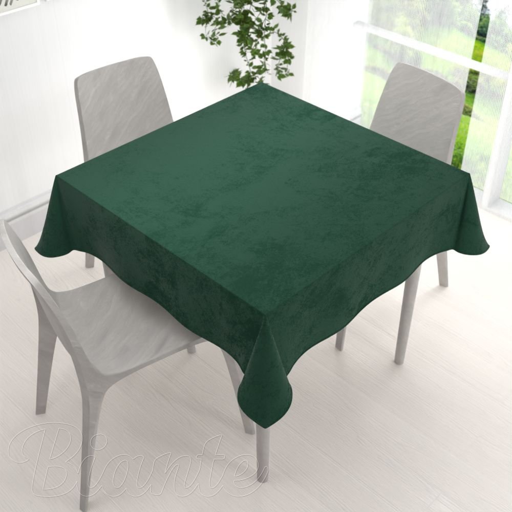 Veľký zamatový štvorcový obrus Velvet Prémium SVP-040 Lesná zelená - detail 1 - Biante.sk
