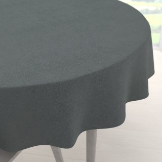 Kulatý ubrus/imitace broušené kůže Alcantara ALC-019 Antracitově šedý - Biante.cz