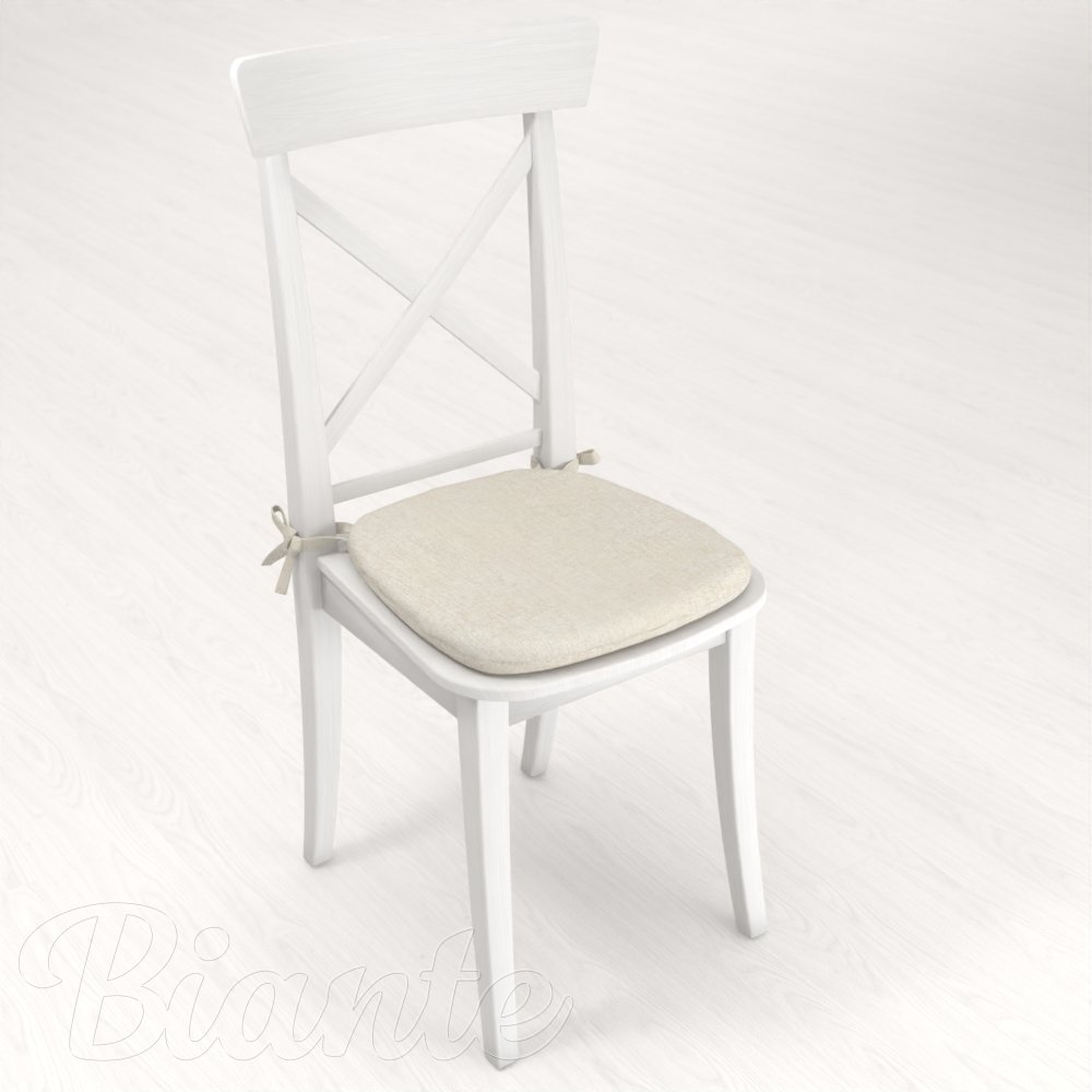 Oblý podsedák BKW-207 Pískový žíhaný - 39x37x3 cm - detail 2 - Biante.cz