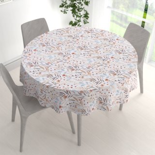 Velký dekorační kulatý ubrus Leona LN-163 Podzimní větvičky na bílém - detail 1 - Biante.cz Velký dekorační kulatý ubrus Leona LN-163 Podzimní větvičky na bílém - detail 1 - Biante.cz