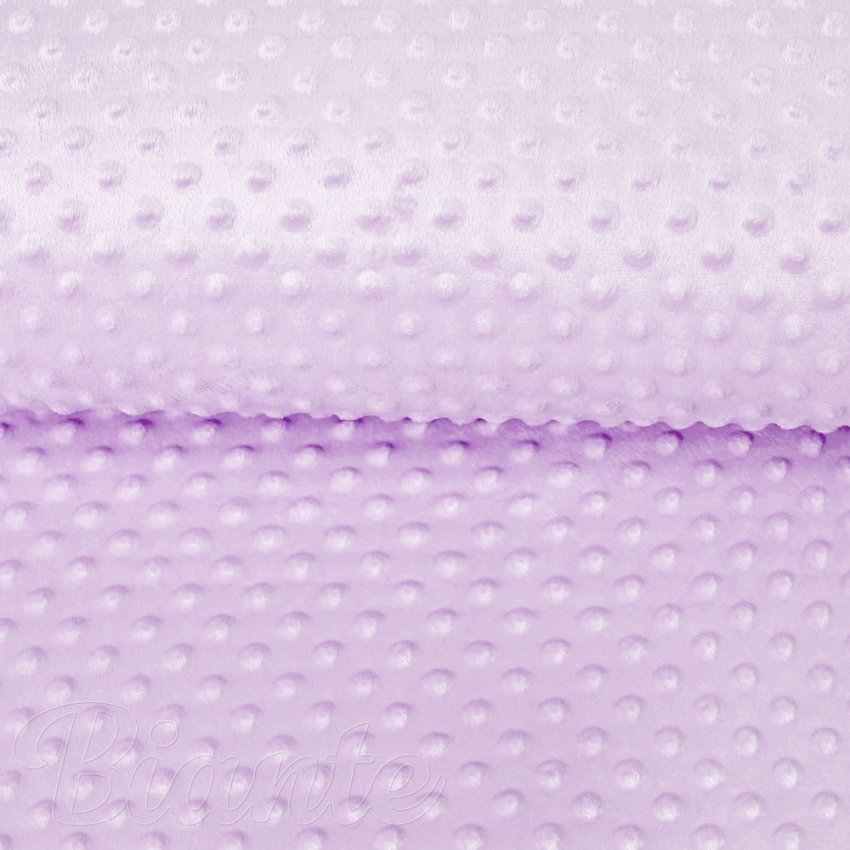Dětská látka Minky 3D puntíky MKP-002 Fialová lila - šířka 150 cm - detail 4 - Biante.cz