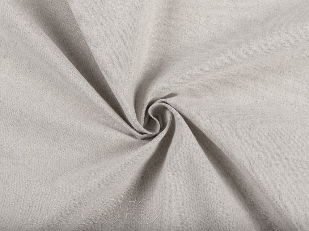 Dekorační látka Leona LN-162 Režná/stříbrná třpytivá - šířka 150 cm - detail 2 - Biante.cz Dekorační látka Leona LN-162 Režná/stříbrná třpytivá - šířka 150 cm - detail 2 - Biante.cz