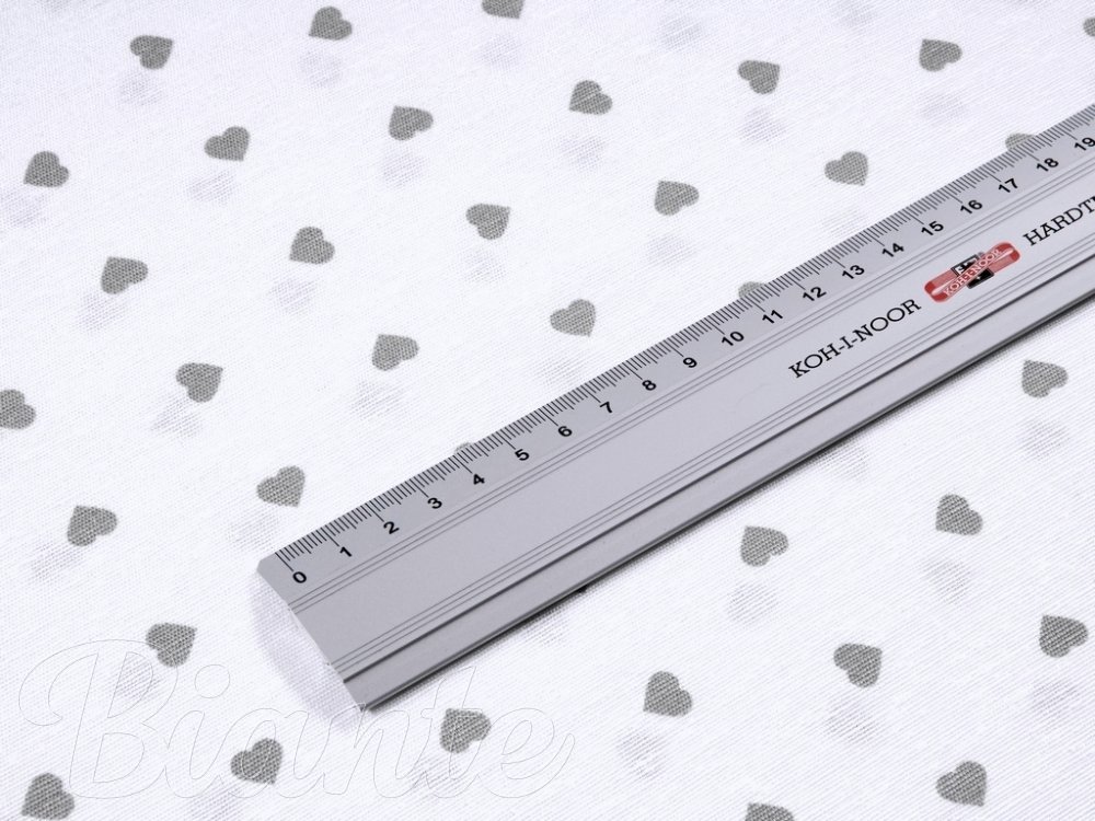 Dekorační látka Leona LN-008 Šedé srdíčka na bílém - šířka 140 cm - detail 5 - Biante.cz Dekorační látka Leona LN-008 Šedé srdíčka na bílém - šířka 140 cm - detail 5 - Biante.cz
