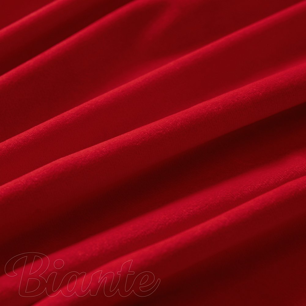 Zamatová látka Velvet Prémium SVP-051 Sýto červená - šírka 280 cm - detail 4 - Biante.sk