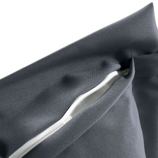 Dekoračná obliečka na vankúš s lemom Rongo RG-076 Sivá - detail 1 - Biante.sk Dekoračná obliečka na vankúš s lemom Rongo RG-076 Sivá - detail 1 - Biante.sk