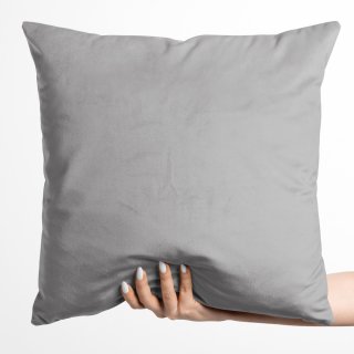 Sametový povlak na polštář Velvet Premium SVP-039 Šedý - Biante.cz Sametový povlak na polštář Velvet Premium SVP-039 Šedý - Biante.cz