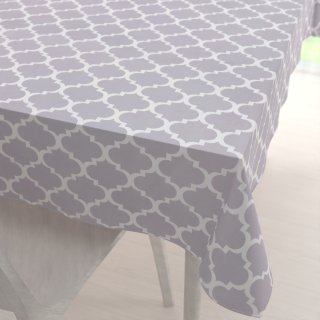 Bavlněný obdélníkový ubrus Sandra SA-188 Šedé Maroko - Biante.cz