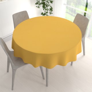 Dekorační kulatý ubrus BKU-109 Hořčicový - detail 1 - Biante.cz