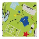 Dětský bavlněný šátek Sandra SA-645 Fotbal to je hra - na zeleném - detail 2 - Biante.cz