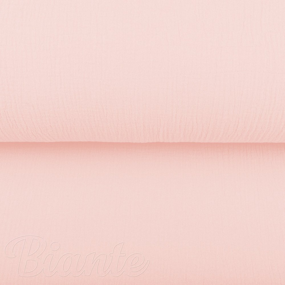 Mušelín dvojitá gázovina MSN-077 Bledě růžová - metráž šířka 140 cm - detail 5 - Biante.cz