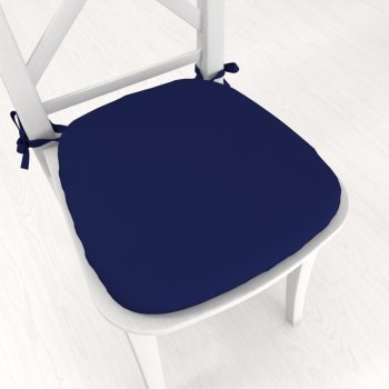 Oblý podsedák Rongo RG-084 Námořnická modrá - 39x37x3 cm - Biante.cz