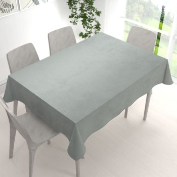 Sametový obdélníkový ubrus Velvet Premium SVP-046 Světle šedý - detail 1 - Biante.cz Sametový obdélníkový ubrus Velvet Premium SVP-046 Světle šedý - detail 1 - Biante.cz